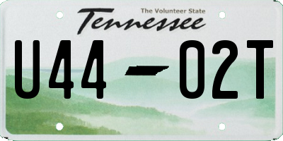 TN license plate U4402T