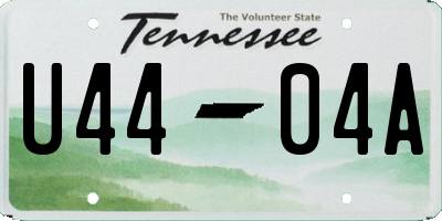 TN license plate U4404A
