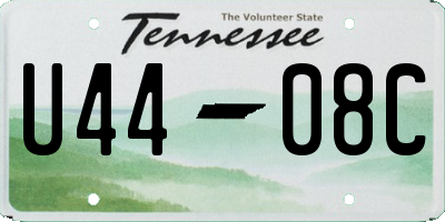 TN license plate U4408C