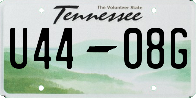TN license plate U4408G