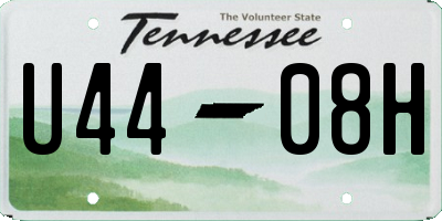 TN license plate U4408H