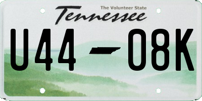 TN license plate U4408K