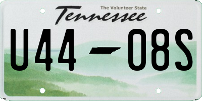 TN license plate U4408S