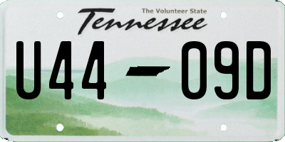 TN license plate U4409D
