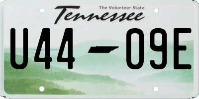 TN license plate U4409E