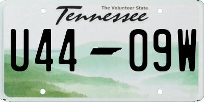 TN license plate U4409W