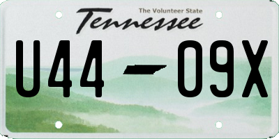 TN license plate U4409X