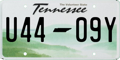 TN license plate U4409Y