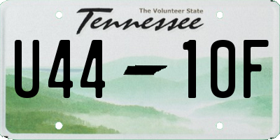 TN license plate U4410F