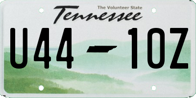 TN license plate U4410Z