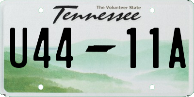 TN license plate U4411A