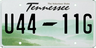 TN license plate U4411G