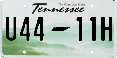 TN license plate U4411H