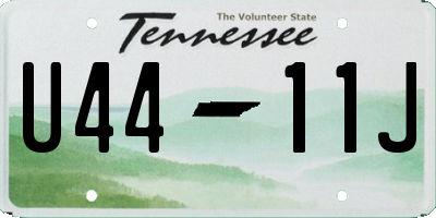 TN license plate U4411J