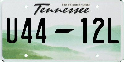 TN license plate U4412L