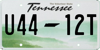 TN license plate U4412T