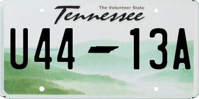 TN license plate U4413A
