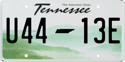 TN license plate U4413E