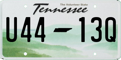 TN license plate U4413Q