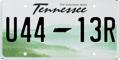 TN license plate U4413R