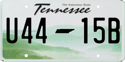 TN license plate U4415B