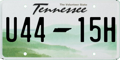 TN license plate U4415H