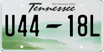 TN license plate U4418L