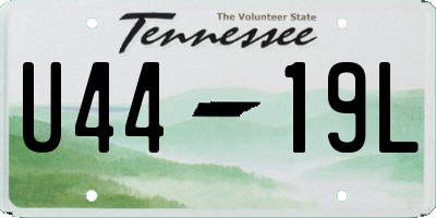TN license plate U4419L