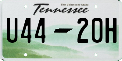 TN license plate U4420H