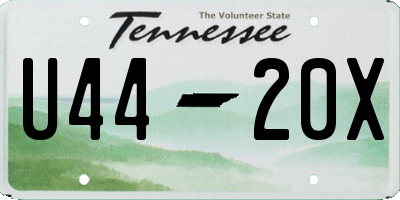 TN license plate U4420X