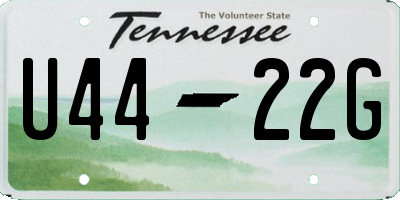 TN license plate U4422G
