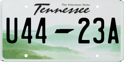 TN license plate U4423A
