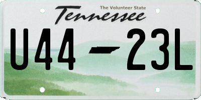 TN license plate U4423L