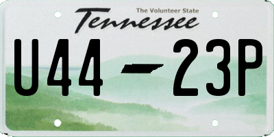 TN license plate U4423P