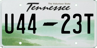 TN license plate U4423T