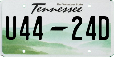 TN license plate U4424D