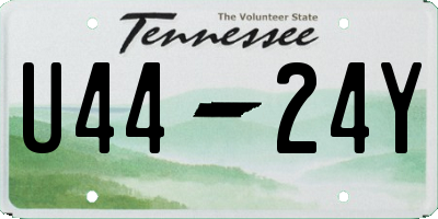 TN license plate U4424Y