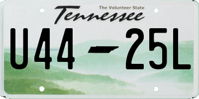 TN license plate U4425L