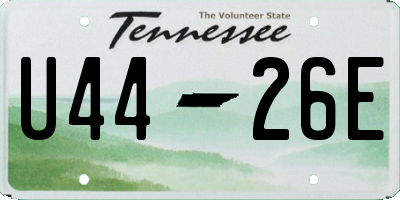 TN license plate U4426E