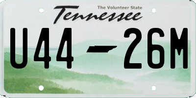 TN license plate U4426M