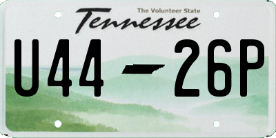 TN license plate U4426P