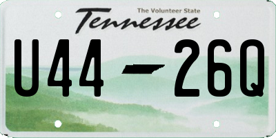 TN license plate U4426Q