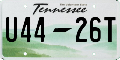 TN license plate U4426T