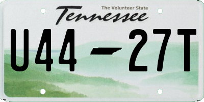 TN license plate U4427T