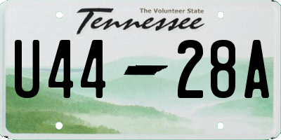 TN license plate U4428A