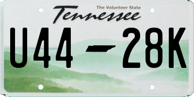 TN license plate U4428K