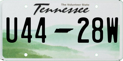 TN license plate U4428W
