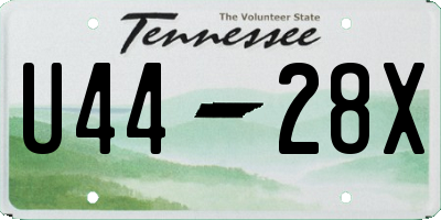 TN license plate U4428X