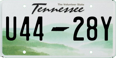 TN license plate U4428Y