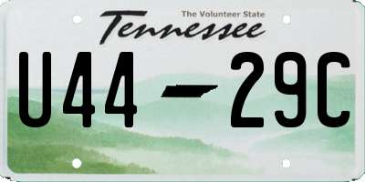 TN license plate U4429C